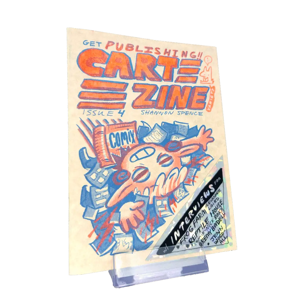 Featuring a sticker on the front!